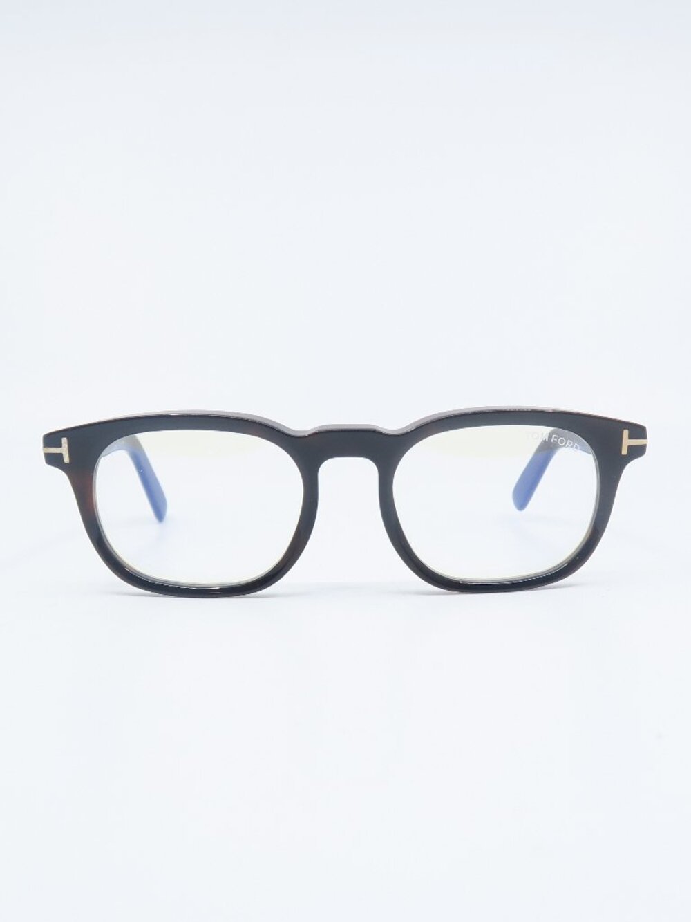 Tom Ford TF 5930-D-B 52mm Black-Blue Block Lenses, Asian Fit,  New Eyeglasses.